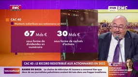 CAC 40 : le record redistribué aux actionnaires en 2023