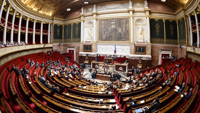 L'hémicycle de l'Assemblée nationale.