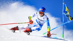 Mikaela Shiffrin le 16 février 2023 à Courchevel