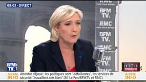 Entretien d'embauche: Marine Le Pen face à Jean-Jacques Bourdin en direct