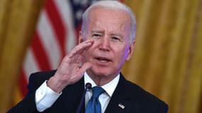 Le président américain Joe Biden à la Maison Blanche le 24 janvier 2022.