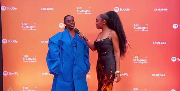 L'actrice Aïssa Maïga sur le tapis rouge des Flammes, le 25 avril 2024