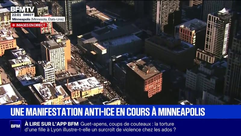 Une manifestation anti-ICE est en cours à Minneapolis et la tension ne retombe pas