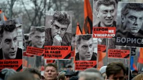Marche en hommage à Boris Nemtsov à Moscou le 1er mars 2015