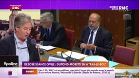 Dupond-Moretti a poussé hier un "ras-le-bol" contre la désobéissance civile