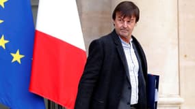 Nicolas Hulot sortant de l'Elysée. (illustration)