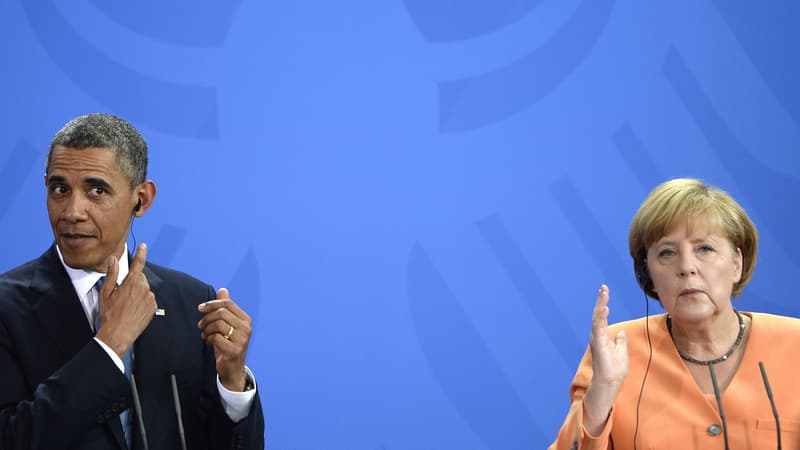 Barack Obama et Angela Merkel à Berlin le 19 juin 2013.