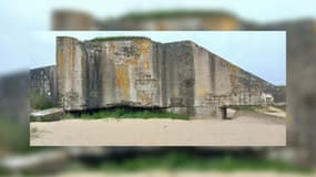 Des tags de l'étoile de David, tracés à la bombe jaune, ont été retrouvés sur des plusieurs blockhaus de la plage de Saint-Martin-de-Varreville le 9 juin 2024.