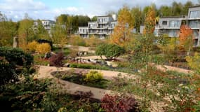 Le domaine "Village Nature Paris" lors de sa construction en 2016.