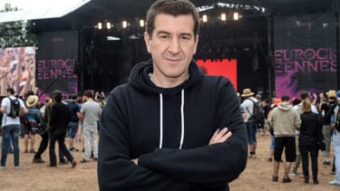 Matthieu Pigasse, ici aux Eurockéennes, est un passionné de rock.