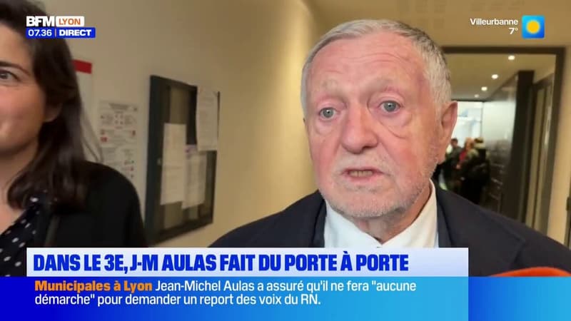 Dans le 3e arrondissement, Jean-Michel Aulas fait du porte à porte