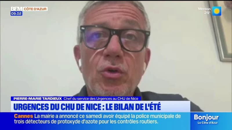 Pierre-Marie Tardieux fait le bilan de l'été aux urgences du CHU de Nice