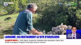 Hautes-Alpes: des jeunes étrangers mobilisés pour restaurer le patrimoine à Laragne-Montéglin