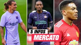 Griezmann, Rosario, Martial... Les 5 infos mercato du 27 juillet à la mi-journée 