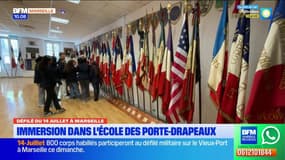 Défilé du 14-Juillet à Marseille: en immersion dans l'école des porte-drapeaux