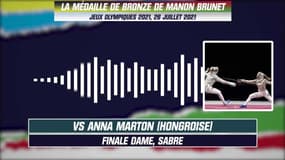 JO 2021 (Sabre) : La médaille de bronze de Manon Brunet avec les commentaires RMC