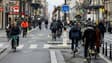 Des cyclistes sur la rue de Rivoli, à Paris, le 23 février 2023