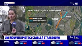 Une nouvelle piste cyclable à Strasbourg