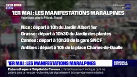 Alpes-Maritimes: les manifestations dans le département pour ce 1er mai