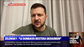 "Le Donbass restera ukrainien" déclare Volodymyr Zelensky