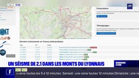  Pollionay: un petit séisme de 2.1 dans les Monts du Lyonnais