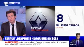 Renault: une perte historique de 8 milliards d'euros relevée en 2020