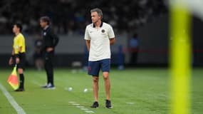 Luis Enrique lors du match de préparation PSG-Inter Milan (1-2), le 1er août 2023