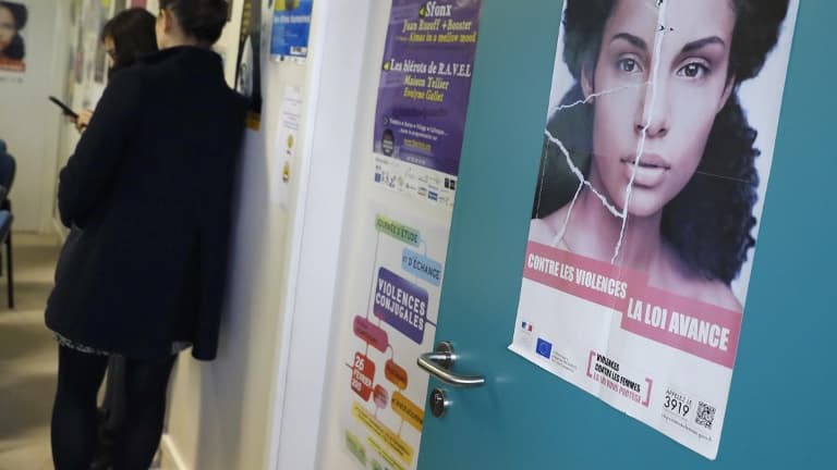 Un poster de la fédération nationale Solidarité femmes en novembre 2016 à Paris (Photo d'illustration).