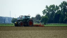 Un tracteur dans un champ de culture (Photo d'illustration).