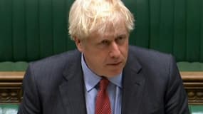 Le Premier ministre britannique Boris Johnson s'exprime au Parlement à Londres le 22 septembre 2020
