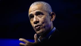 Barack Obama lors d'un discours au Forum de la Fondation Obama, le 5 décembre 2024, à Chigaco.