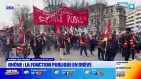 Rhône: la fonction publique en grève, le cortège s'est élancé de Lyon