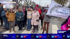 Essonne: plusieurs dizaines de personnes mobilisées contre la fermeture de la piscine de Montlhéry