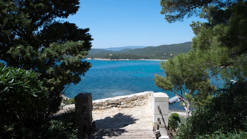 L'entrée du fort de Brégançon, photographiée en juin 2014.