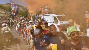 Les fumigènes sur la route du Tour