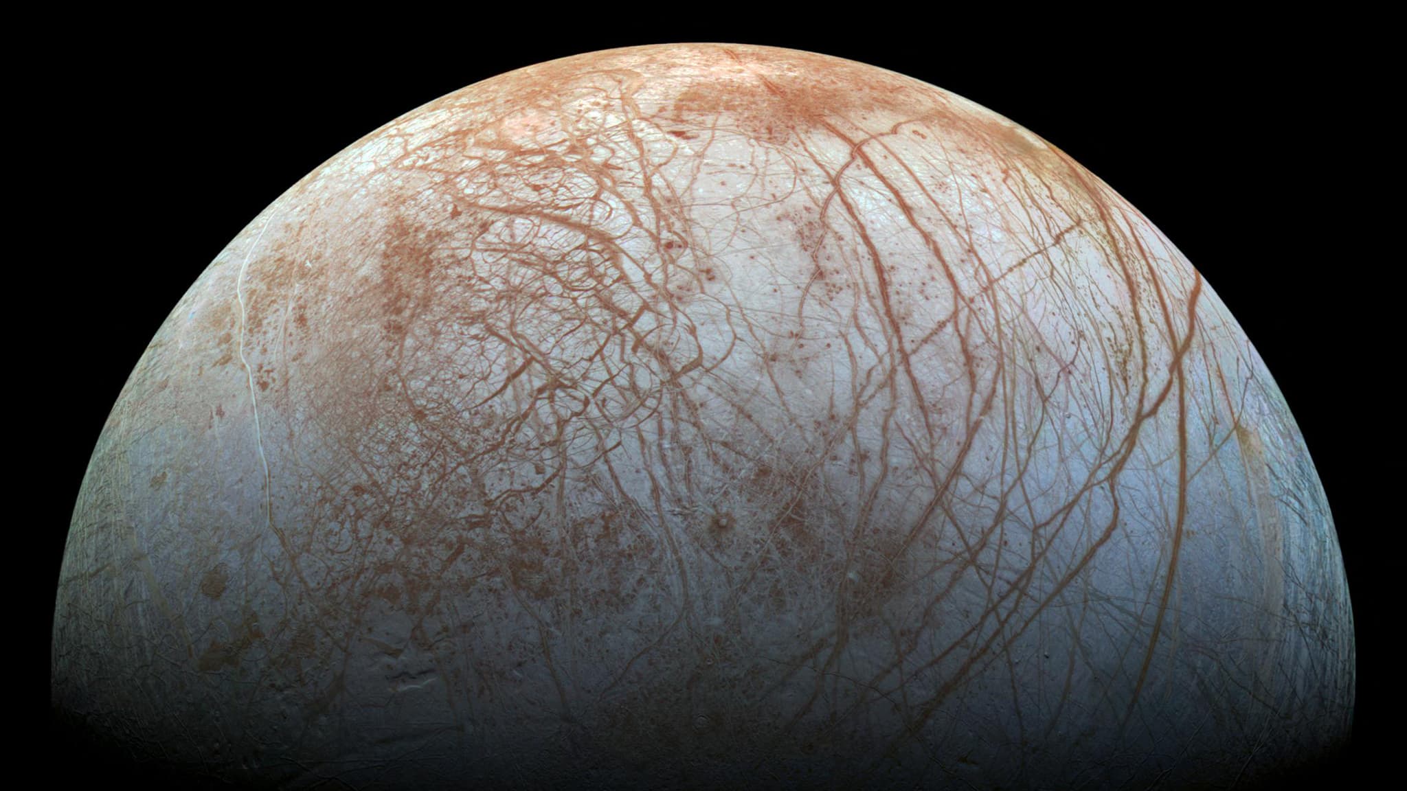 James Webb ontdekte dat de koolstofdioxide op Jupiters maan Europa uit een verborgen oceaan komt