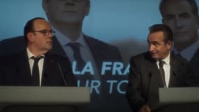 Grégory Gadebois en François Hollande et Jean Dujardin en Nicolas Sarkozy