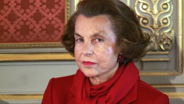 Liliane Bettencourt à l'Elysée à Paris en 2007