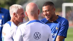 Kylian MBAPPE et Didier DESCHAMPS le 05/09/2023	