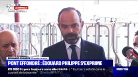 Édouard Philippe sur l'effondrement du pont de Mirepoix-sur-Tarn: "C'est un accident tragique (...) nous pensons aux victimes"