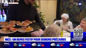 À Nice, un repas festif de Noël proposé à des seniors précaires