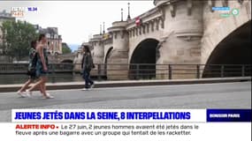 À Paris, huit personnes ont été interpellées dans l'affaire des deux jeunes jetés dans la Seine