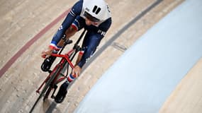 Le champion de para-cyclisme Kevin Le Cunff en août 2023 aux championnats du monde de Glasgow