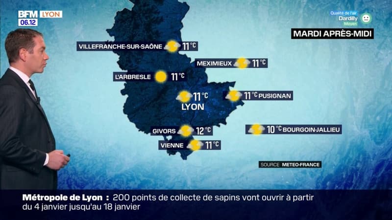 Météo Rhône: un ciel nuageux ce mardi matin avant l'arrivée de belles éclaircies, jusqu'à 11°C à Lyon