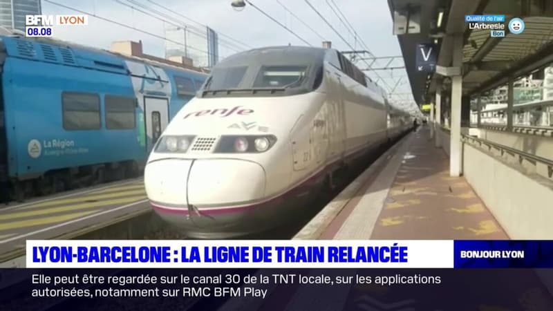 Lyon-Barcelone: la ligne de train relancée