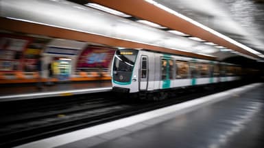 Le métro parisien (image d'illustration)