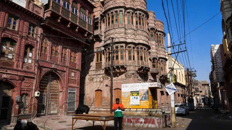 Une "haveli" dans la ville de Bikaner en Inde