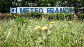 Le logo de Météo-France photographié à Toulouse en juin 2021 (Illustration)