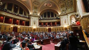 Le Sénat, qui a achevé jeudi soir l'examen du projet de loi qui ouvre le mariage et l'adoption aux couples homosexuels, devrait se prononcer vendredi matin sur l'ensemble du texte. /Photo prise le 4 avril 2013/ REUTERS/Charles Platiau