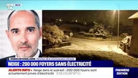 Neige: 200.000 foyers sont toujours privés d’électricité et "les accès sont très difficiles" pour les techniciens, selon Enedis